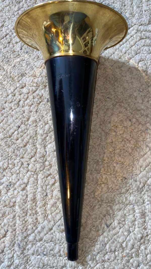 Item 002 - 14" Black and  Brass horn